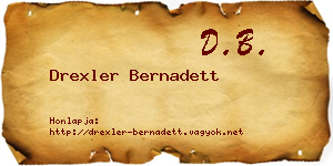 Drexler Bernadett névjegykártya